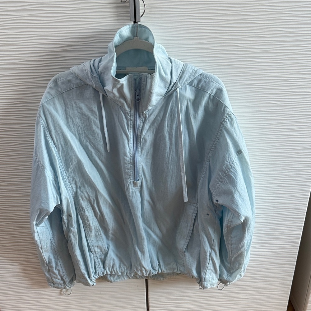 Vince Sky Blue Zip-Up Jacket